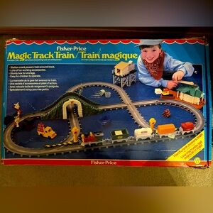 Fisher Price Magic Track Train Vtg 1988